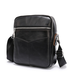 Cross-border business genuine leather men's bag crossbody bag genuine leather multifunctional bag first layer cowhide casual men's shoulder bag wholesale