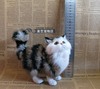 Simulation cat decoration Creative home fur animal fur animal Persian cat gray cat black cat simulation animal