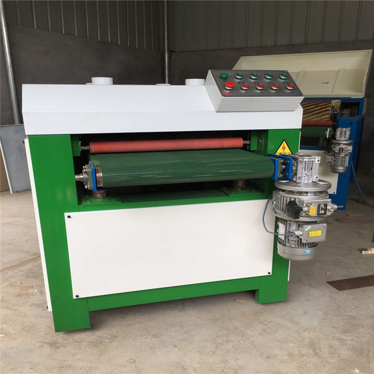 全自动木工板材抛光机 异形毛坯白茬砂光机 平面板材拉丝抛光机