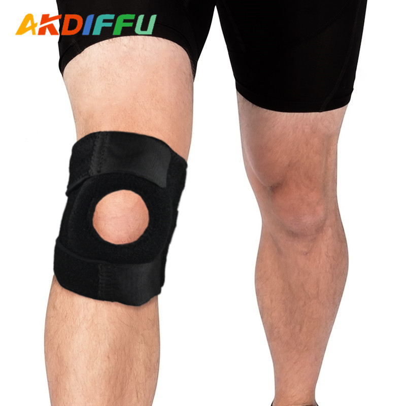 Fábrica al por mayor rodillera protección abierta rótula silicona no fácil deslizarse soporte deportes al aire libre