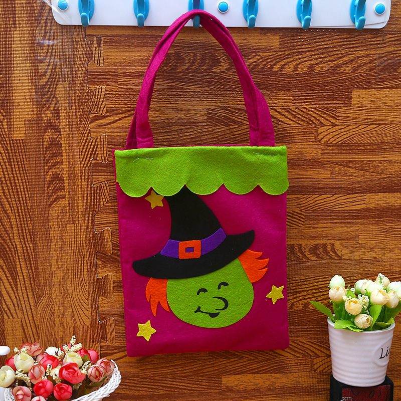 Halloween bolso no tejido bolso de caramelo fantasma Festival de calabaza bolsa Decoración Accesorios bolsa de regalo al por mayor