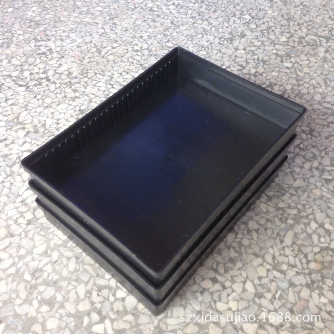 厂家批发通用黑色防静电周转框 21号包装电子物料箱