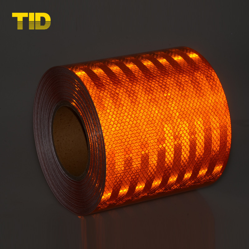 油罐车车轮廓橙色带 15cm橙色超强级反光条 车身反光标识