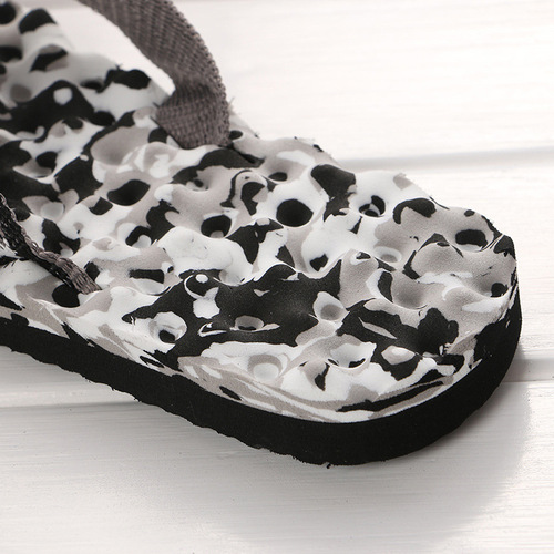 2020 New Couple's Herringbone Slippers for Women, Camouflage Casual Flat Slippers, Summer Beach Massage Slippers, Wholesale