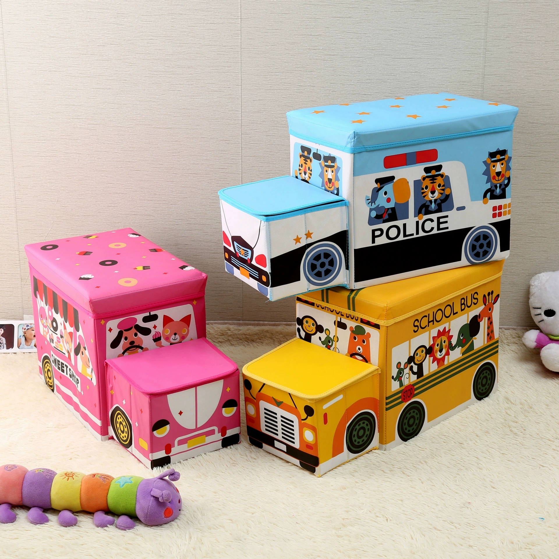 Детский складной стульчик для хранения игрушек, обуви и других вещей, многофункциональный, прямые продажи от производителя.