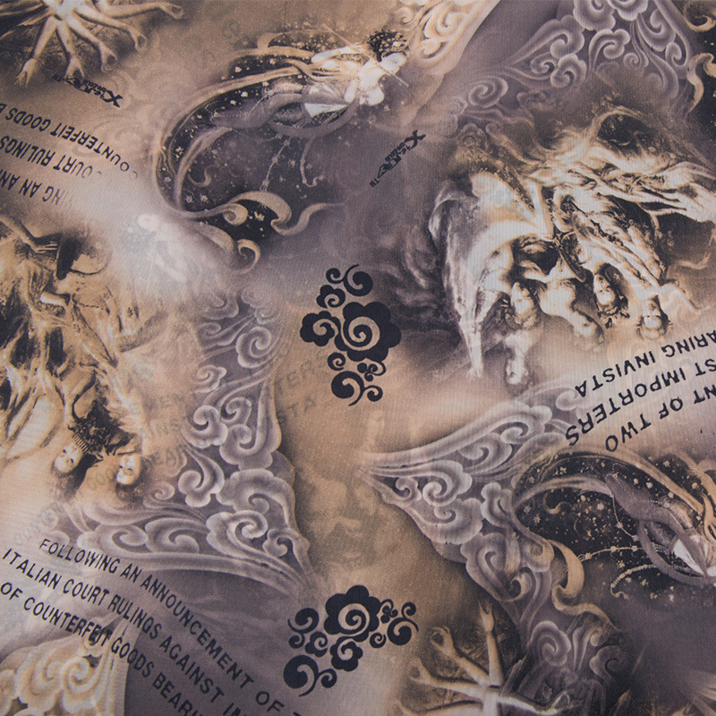 现货供应欧美风全涤箱包平纹印花面料秋冬口袋里布