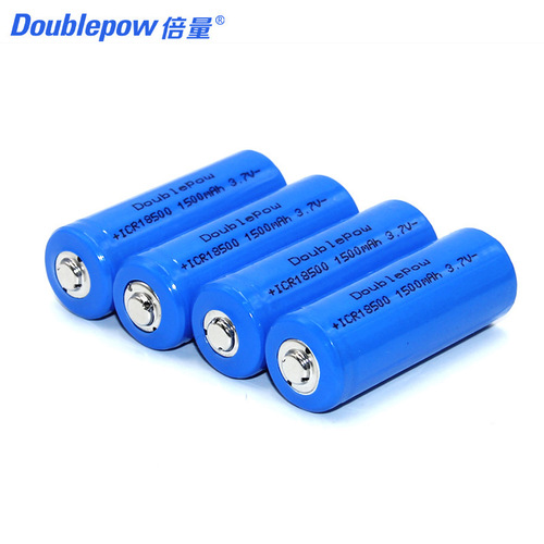 Multiply 18500 pointed 3.7V lithium battery 1500mah real capacity rechargeable battery factory brand manufacturer