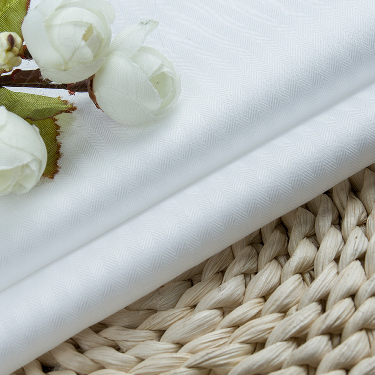 现货全棉80/2白色条纹抗皱易打理衬衫面料 液氨免烫衬衣布料批发