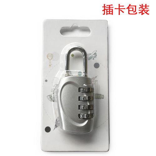 Zinc alloy metal mini combination lock 330B suitcase bag gym wardrobe tool box four-position padlock