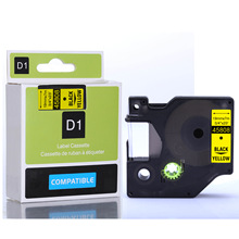 ����ֱ������dymo����D1��ǩ��ɫ��43613�׵׺���6mm��ӡ����ֽ��