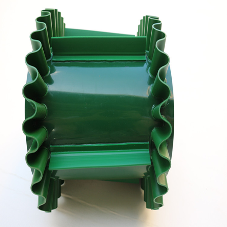 pvc输送带裙边挡板大倾角花纹耐磨食品级材质裙边输送带