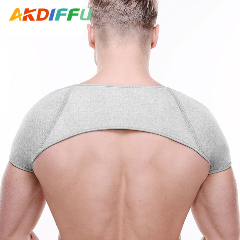 Al por mayor correa de hombro de carbón de bambú gris caliente hombro fijo protección bádminton voleibol deportes hombrera