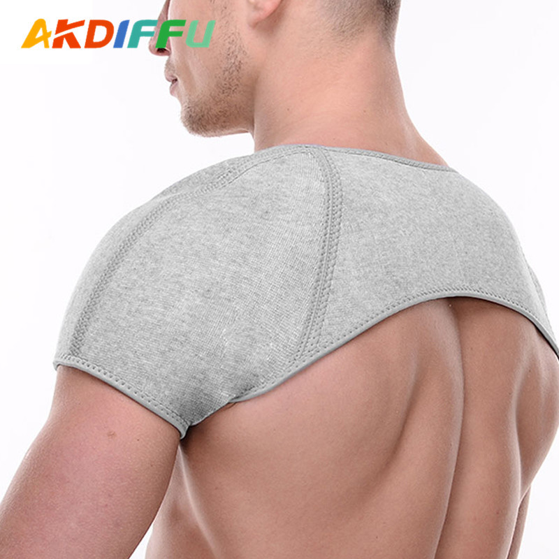 Al por mayor correa de hombro de carbón de bambú gris caliente hombro fijo protección bádminton voleibol deportes hombrera