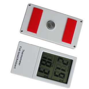 Aquarium equipment dual-frequency electronic thermometer CX-216 cylinder external sticker electronic thermometer fish tank electronic embedded digital display