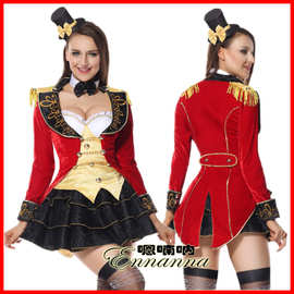欧美游戏制服角色扮演马戏团驯兽师服装魔术师制服夜场舞台服装
