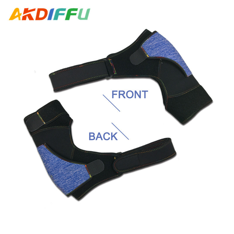 Aaikedifei almohadilla de hombro de presión ajustable almohadilla de hombro de barra azul almohadilla de hombro de bádminton aire acondicionado sala de deportes equipo de protección