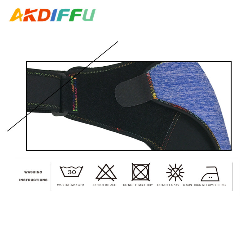 Aaikedifei almohadilla de hombro de presión ajustable almohadilla de hombro de barra azul almohadilla de hombro de bádminton aire acondicionado sala de deportes equipo de protección