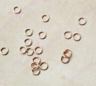 14k����ɫ�¿��]��Ȧ�B��Ȧ�朿�Ȧ�_���]��С�AȦ3 4 5 6 mm