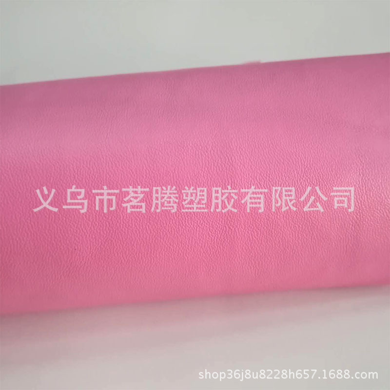 大量现货供应纳帕纹pvc皮革面料0.7厚tc粗布底箱包收纳盒文具面料