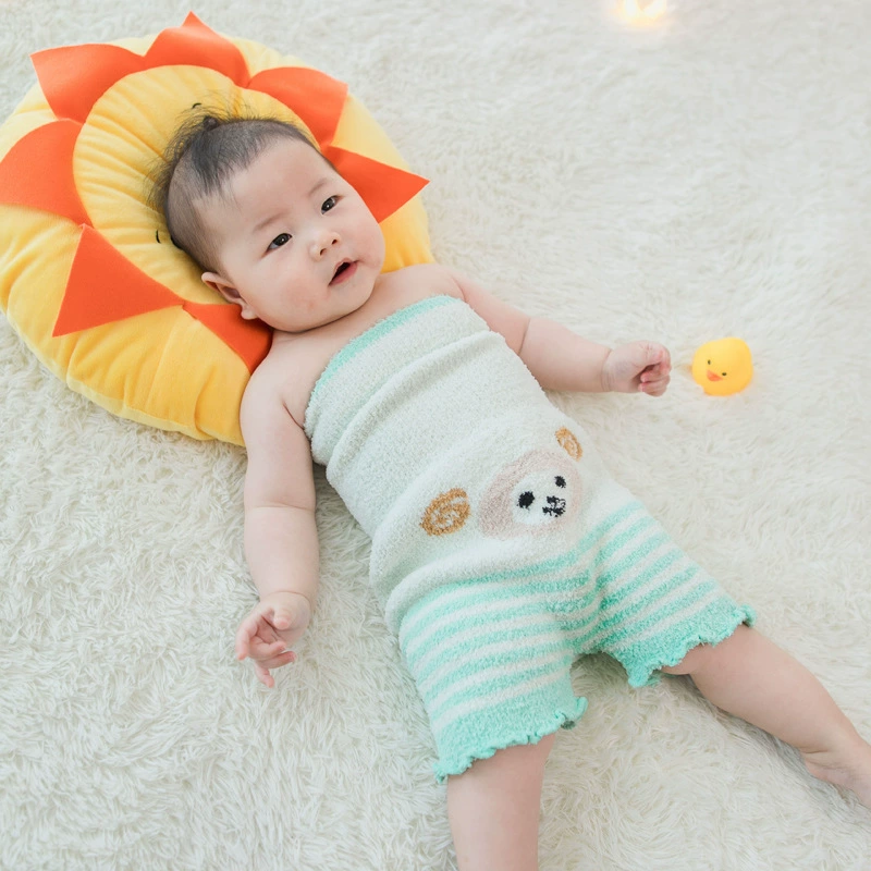 Весной и осенью новый один слой Baby живот защиты брюки Детская Высокая талия теплые брюки пупка защиты Baby живот защиты ударопрочный одеяло