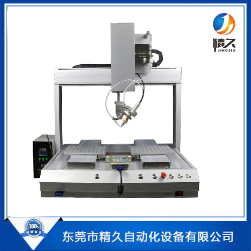 厂家供应全自动焊锡机PCB线路板焊线桌面三轴四轴双工位焊锡机