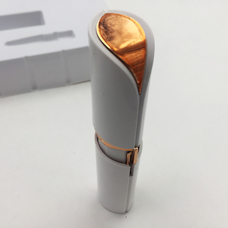 Lipstick Shaver mujer máquina de afeitar eléctrica removedor de pelo chapado en oro depilación