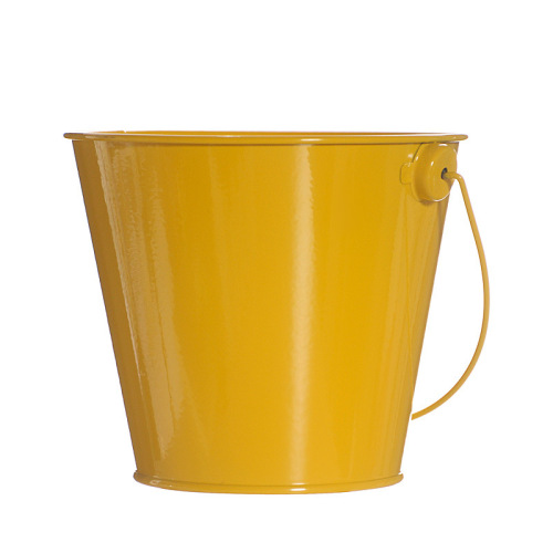 Creative candy-colored small iron bucket tinplate craft flower pot ornaments children's portable iron bucket small iron bucket mini