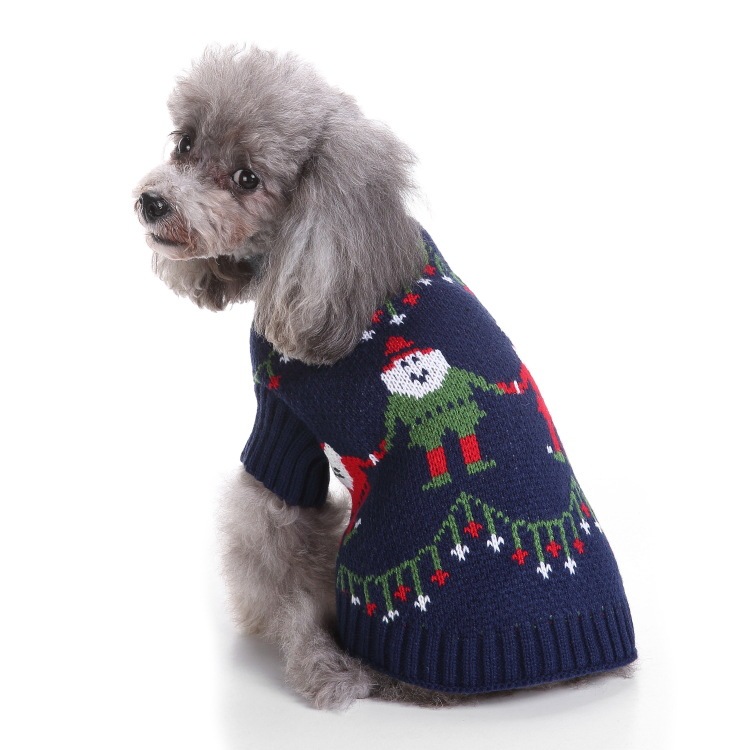 犬服 秋冬 ニットセーター タートルネック 暖かいペット服 子犬セーター クリスマス犬セーター|undefined