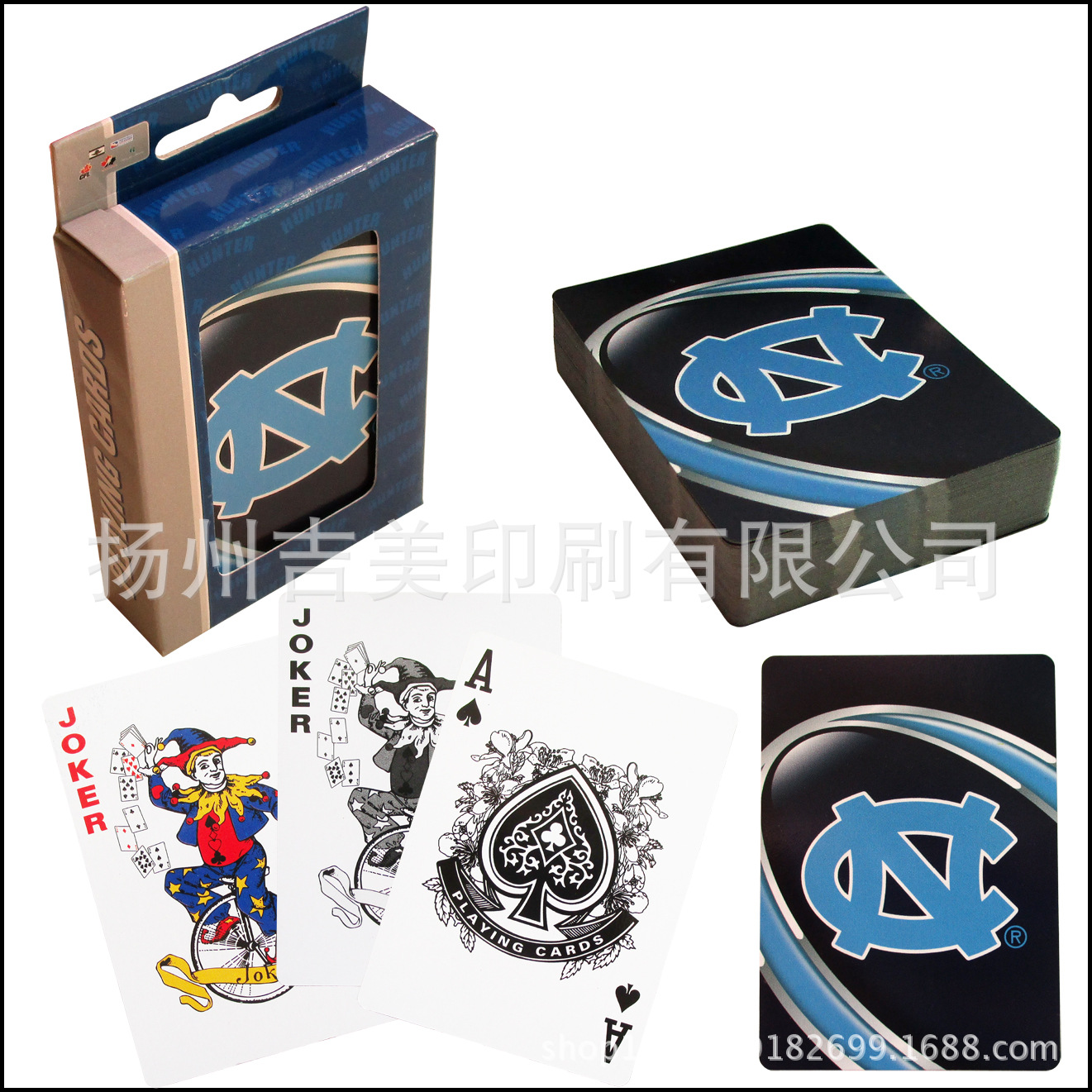 280g blue core paper playing cards OEM manufacturer customized…