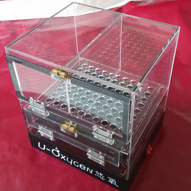 深圳厂家制作高清透明密封 亚克力实验箱子 压克力真空盒子