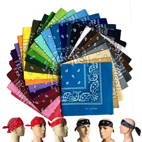 Cotton Amoeba Paisley Scarf Outdoor Sports Hip-Hop Street Dance Scarf Cycling Magic Headscarf Face Mask Headwear