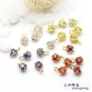 diy�Ʒ���΢��ʯ���� �~�14K��ɫ��������ɫ�ʯ��朵��