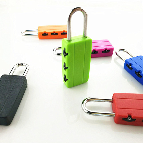 210 Trolley Case Code Lock Padlock Diary Student Schoolbag Folder Zipper Head Small Lock Mini Plastic