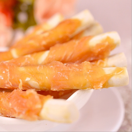 Betty pet snacks 400g chicken wrapped milk stick chicken breast meat small sushi grinding teeth cleaning stick dog snacks wholesale