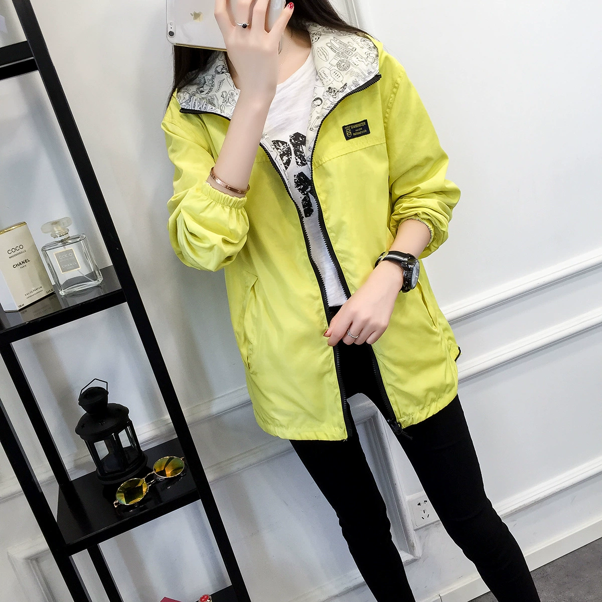 Осеннее trench coat, худи, куртка, корейский стиль