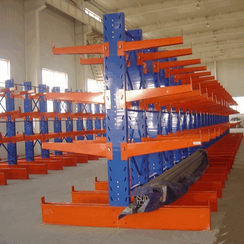 佳葆(广东)木材五金管材重量型单双面悬臂货架 钢管仓储仓库货架