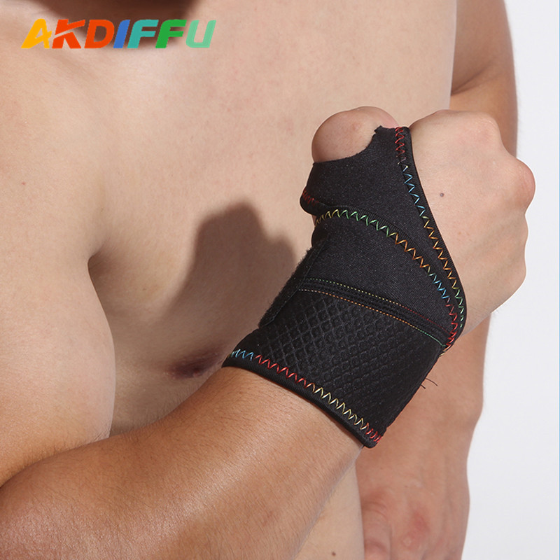 Aikedifei 1001 # línea de color simple muñeca Protector anti-Esguince ciclismo fitness deportes muñeca protector fabricante