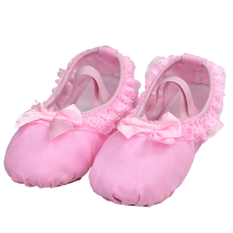 En stock zapatos de baile para niños de encaje Ballet adultos yoga práctica zapatos gato garra zapatos de las mujeres zapatos de baile de fondo suave