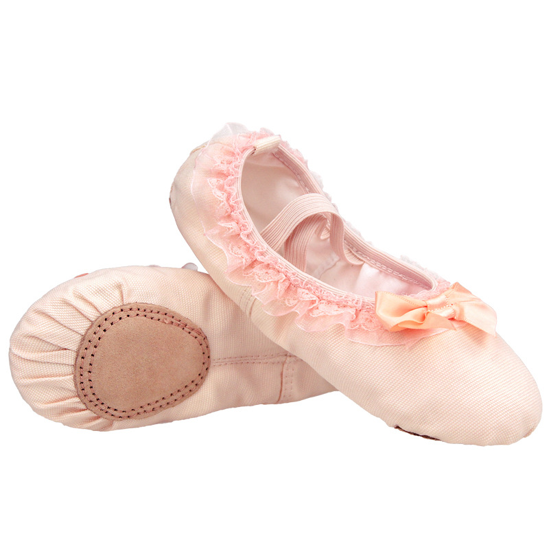 En stock zapatos de baile para niños de encaje Ballet adultos yoga práctica zapatos gato garra zapatos de las mujeres zapatos de baile de fondo suave