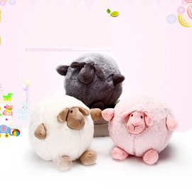 可爱团子羊驼草泥马神兽毛绒玩具创意羊年吉祥物生肖玩偶厂家定制