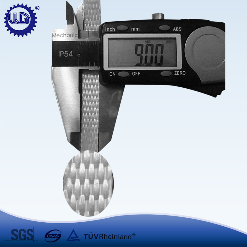 批发白色 9 13 16mm宽 柔性编织带 绦纶打包带 扁绳带 捆绑捆扎带