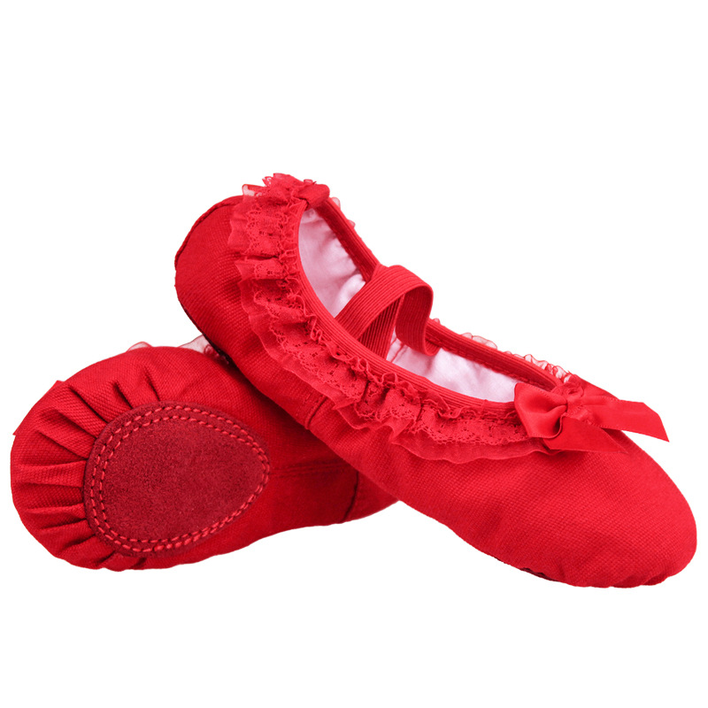 En stock zapatos de baile para niños de encaje Ballet adultos yoga práctica zapatos gato garra zapatos de las mujeres zapatos de baile de fondo suave