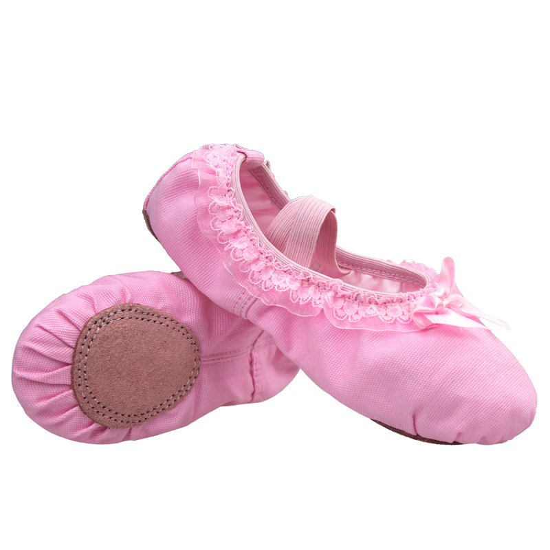 En stock zapatos de baile para niños de encaje Ballet adultos yoga práctica zapatos gato garra zapatos de las mujeres zapatos de baile de fondo suave