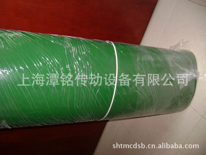 供应工业皮带（材质有PU、PVC绿色，白色 墨绿色输送带）传动带