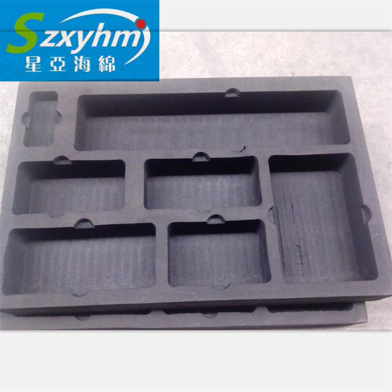 精密定位盒海绵EVA包装盒成型线切割无毛边泡棉内衬EVA泡棉垫背胶