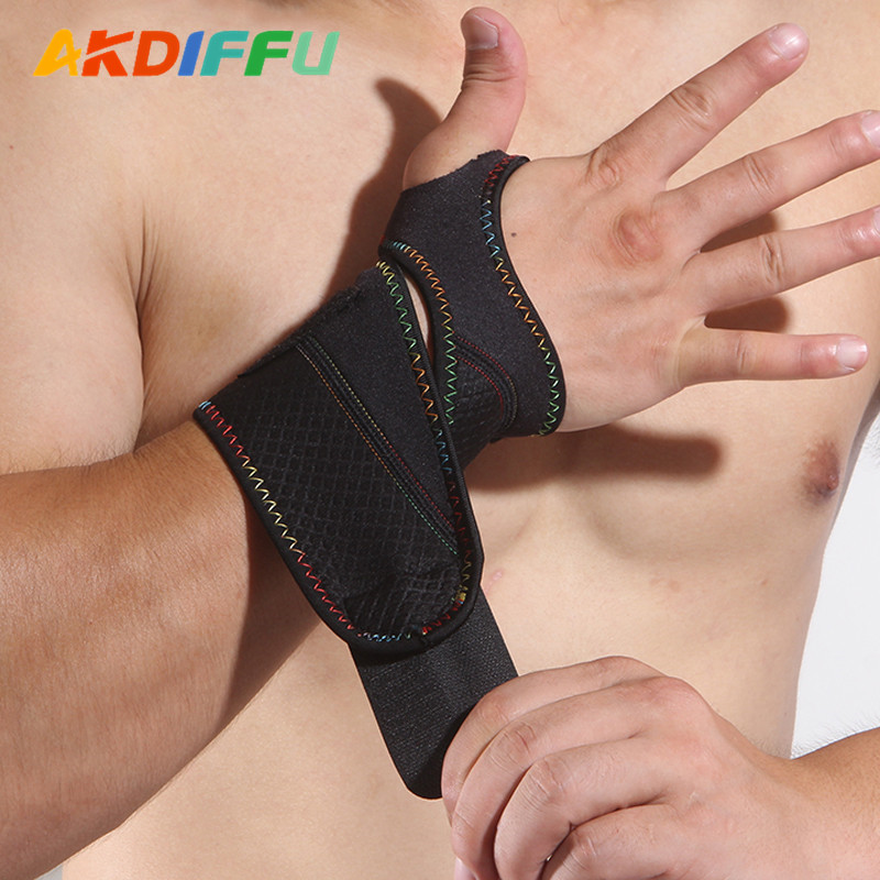 Aikedifei 1001 # línea de color simple muñeca Protector anti-Esguince ciclismo fitness deportes muñeca protector fabricante