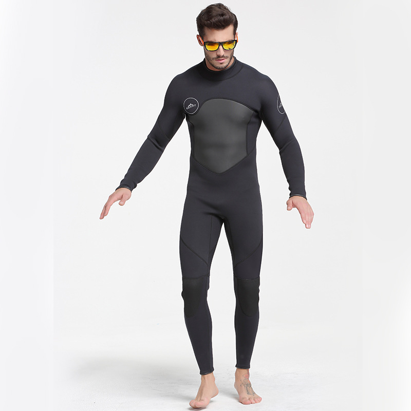 Traje de neopreno a prueba de frío de 3MM Traje de surf grueso y cálido para hombres y mujeres Traje de neopreno de manga larga de una pieza Traje de buceo profesional