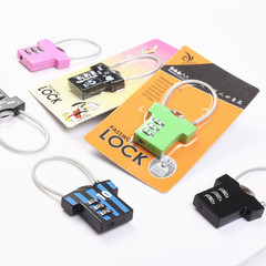 Manufacturer wholesale 501 clothing type luggage password hook lock metal luggage digital steel wire rope password lock