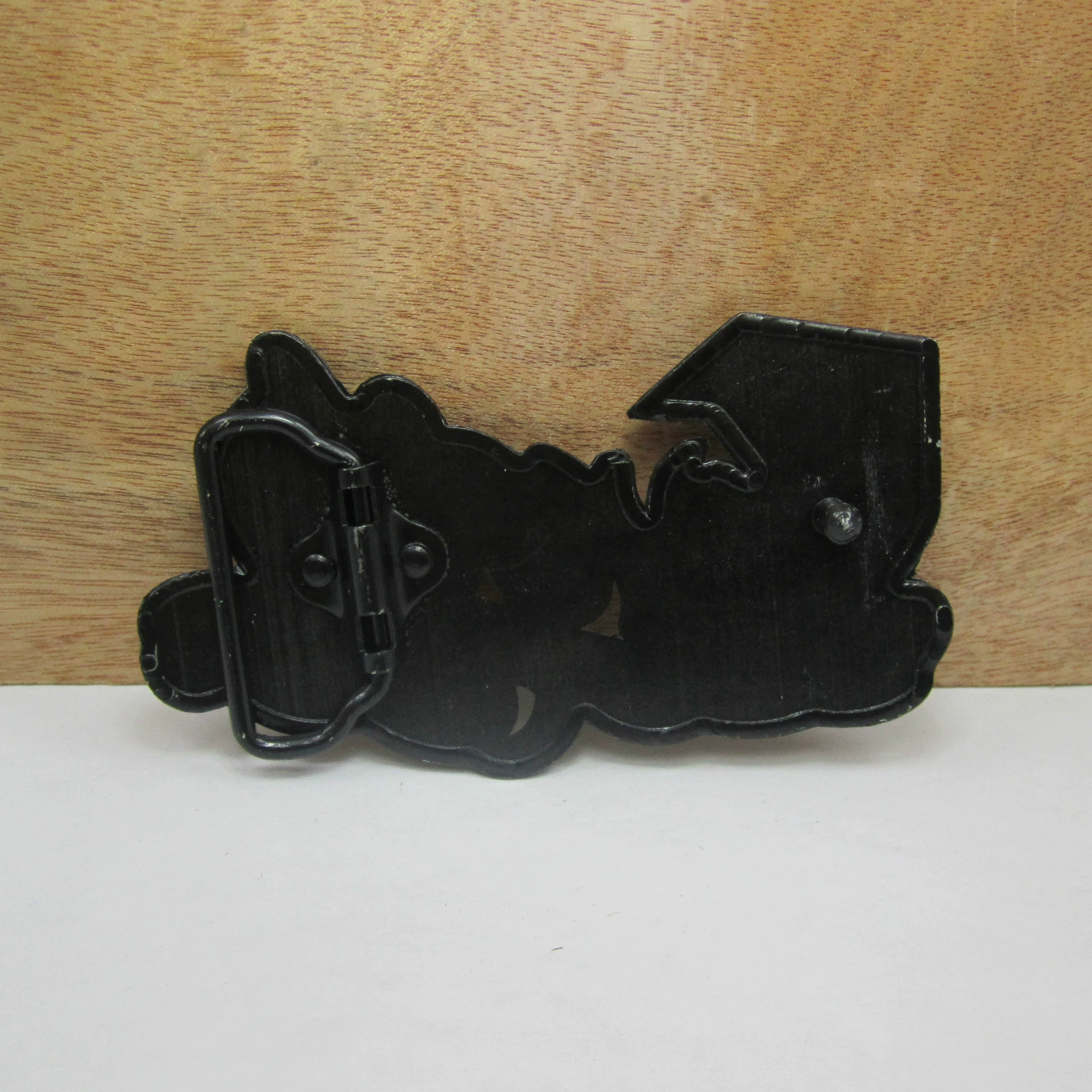 Metal belt with letters, fashionable denim buckle for leisure