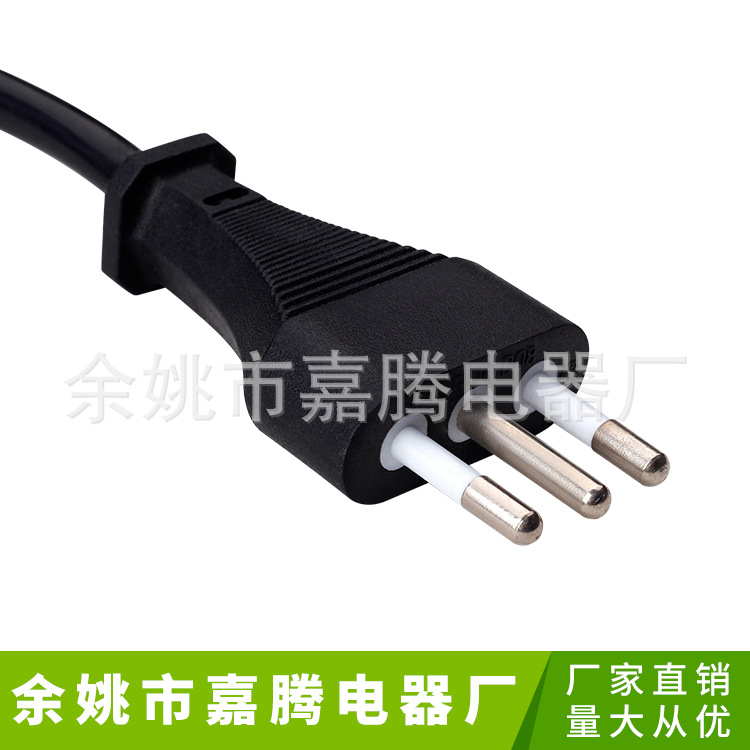 以色列三插电源线以色列三芯插头以色列ST3品字尾三芯AC电源线